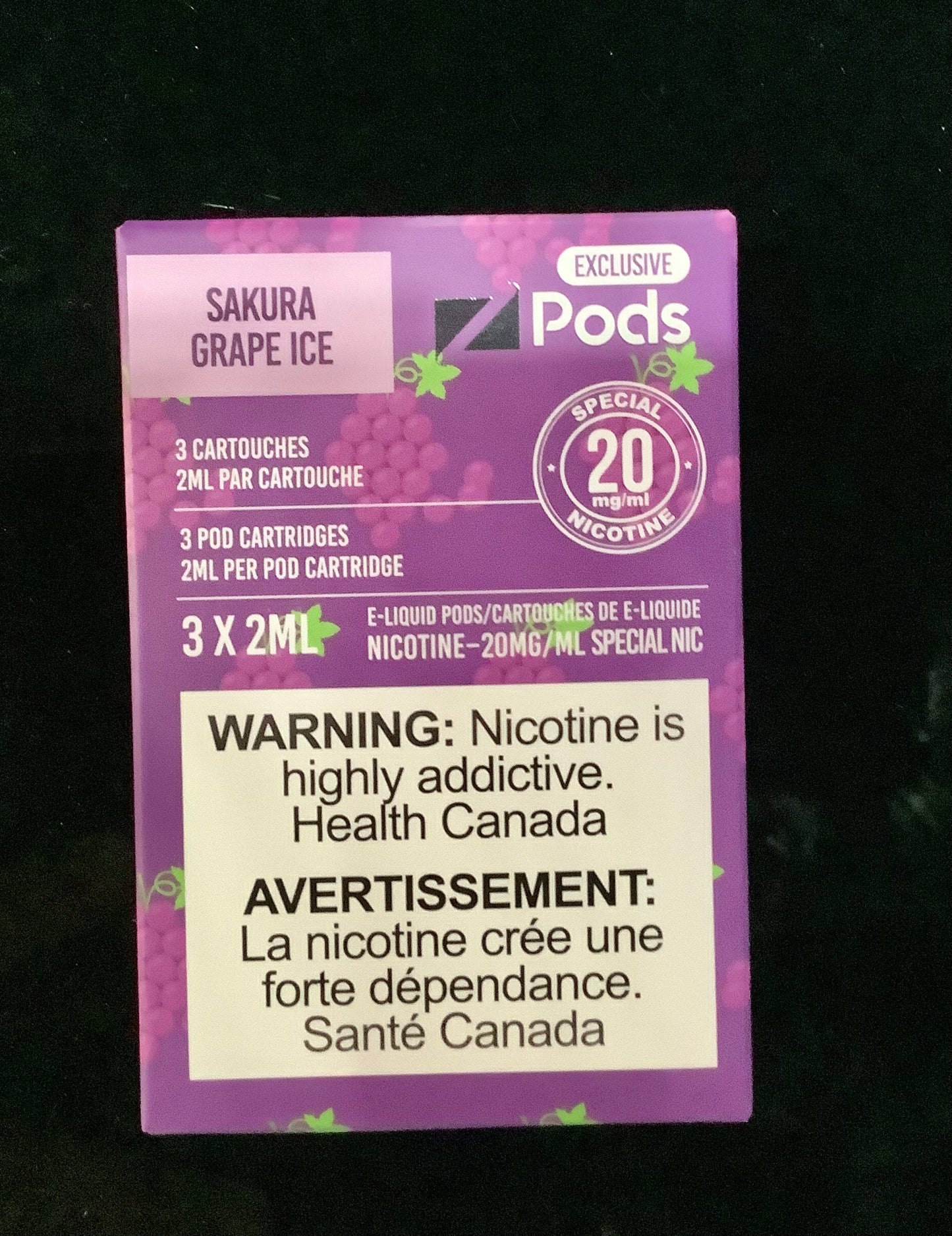 Zpods Sakura grape ice 20mg/mL