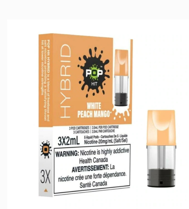 Pop Hit Pods White Peach Mango 20mg/mL