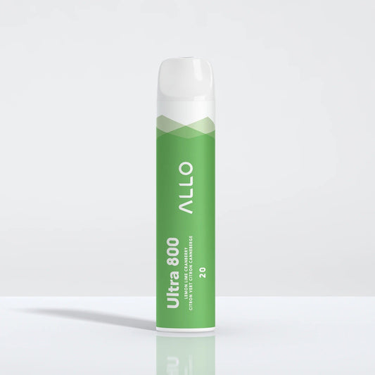 Allo ultra 800 Lemon Lime Cranberry 20mg/mL disposable